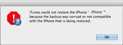 không thể restore iPhone bằng iTunes