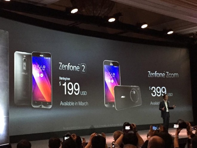 Asus Zenfone 2 và Zenfone Zoom tại CES 2015