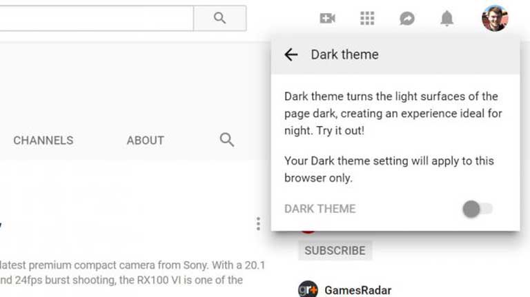 cách cài đặt Dark mode cho YouTube