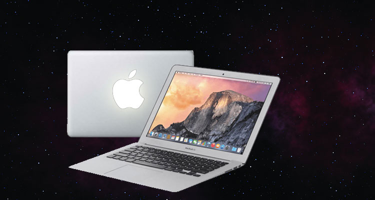 Macbook có logo phát sáng