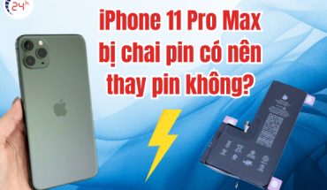 iPhone 11 Pro Max bị chai pin