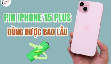 Pin iPhone 15 Plus dùng được bao lâu